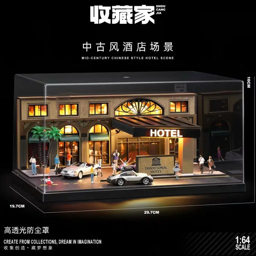 [BUNJANG] 1:64 Scale Medieval Hotel Diorama / 1:64 호텔 디오라마 미니지티 bbr 오토아트