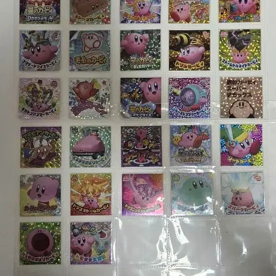 [BUNJANG] Kirby Prism Glitter Sticker Seal / 별의 커피 프리즘 반짝이 스티커 씰