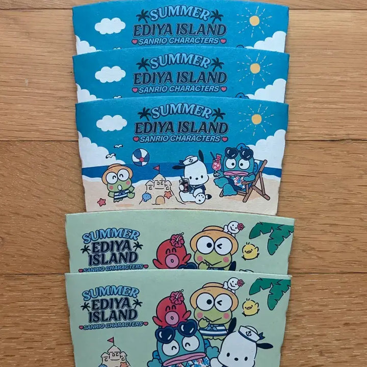 [BUNJANG] EDIYA Sanrio Character Cup Holder Summer Edition / 이디야 산리오 컵홀더