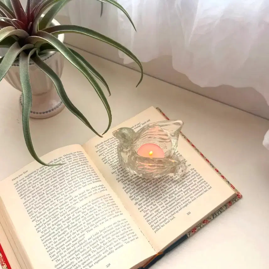[BUNJANG] Avon Vintage Crystal 1960s Tealight Candle Holder / 에이본 빈티지 크리스탈 60년대 새 티라이트