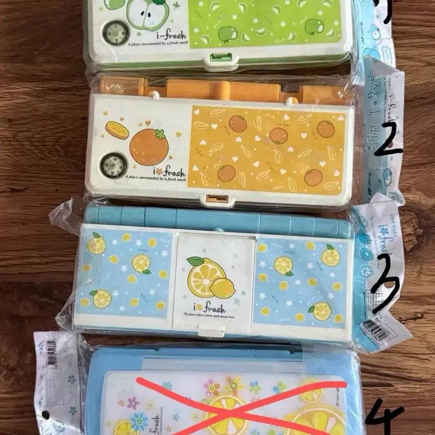 [BUNJANG] Ifresh Fruit Classic Pencil Case / 아이프레쉬 과일 고전 필통