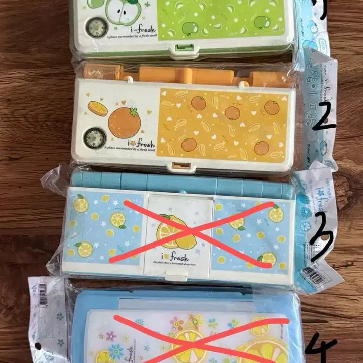 [BUNJANG] Ifresh Fruit Classic Pencil Case / 아이프레쉬 과일 고전 필통