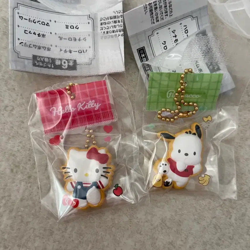 [BUNJANG] Hello Kitty &amp; Pochacco Icing Cookie Gacha Figure Bundle Set / 키티 포챠코 아이싱 쿠키 디저트 피규어 가챠 일괄