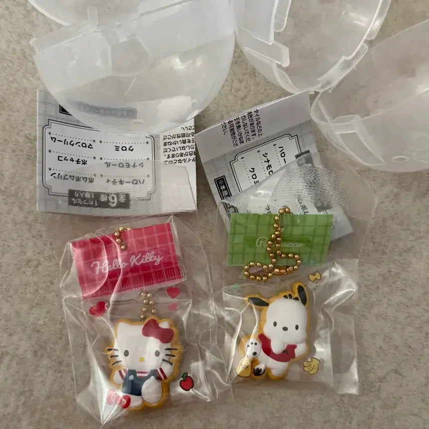 [BUNJANG] Hello Kitty &amp; Pochacco Icing Cookie Gacha Figure Bundle Set / 키티 포챠코 아이싱 쿠키 디저트 피규어 가챠 일괄