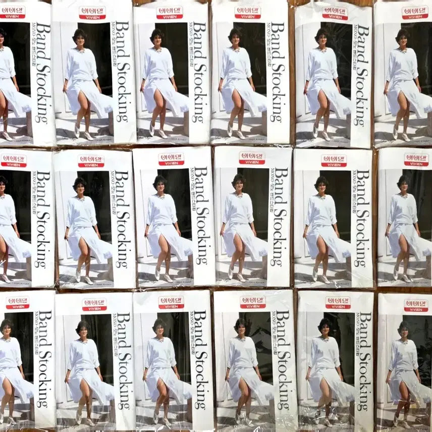 [BUNJANG] Vivienne Mono Band Stockings (18pc Bundle Set) / 빈티지 비비안 모노 밴드 스타킹