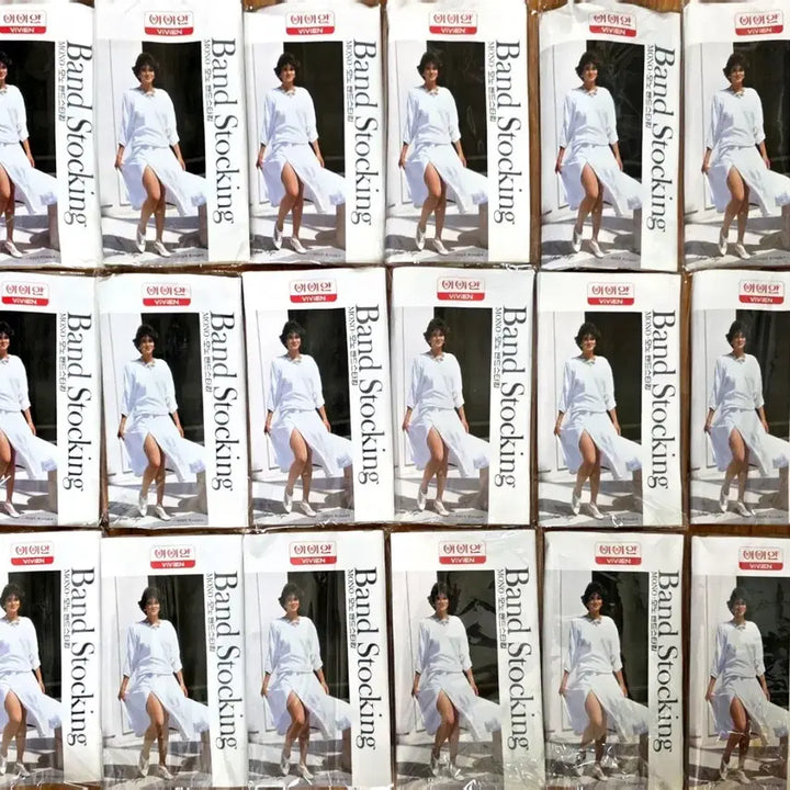 [BUNJANG] Vivienne Mono Band Stockings (18pc Bundle Set) / 빈티지 비비안 모노 밴드 스타킹