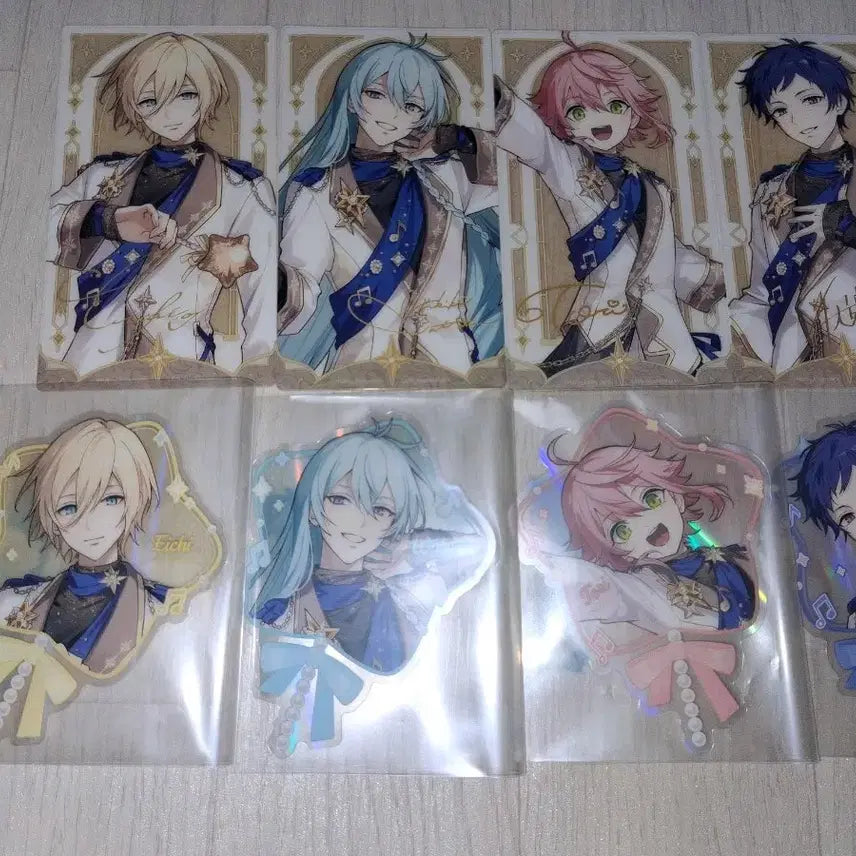 [BUNJANG] Ensemble Stars! 10th Anniversary Fine Clear Card Set (Hiiro, Wataru, Tori, Yuzuru) / 앙스타 모펀 10주년 피네 에이치 와타루 토리 유즈루 클리어 카드