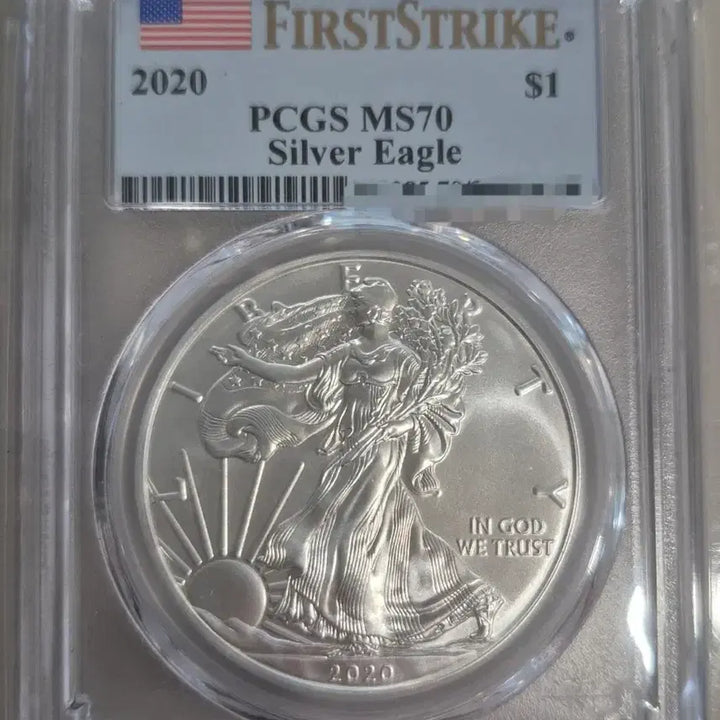[BUNJANG] 2020 American Eagle Silver Coin PCGS MS70 / 2020년 아메리칸 이글 PCGC 70 최고등급 은화
