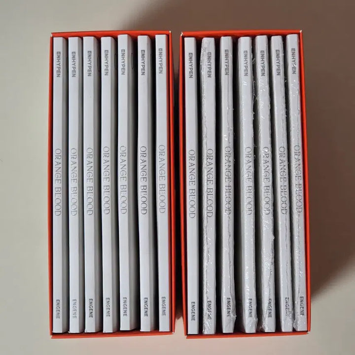 [BUNJANG] ENHYPEN ORANGE BLOOD Album Engine Ver. Set (Includes Sealed) / 엔하이픈 ENHYPEN ORANGE BLOOD 앨범 엔진반 미개봉 포함세트