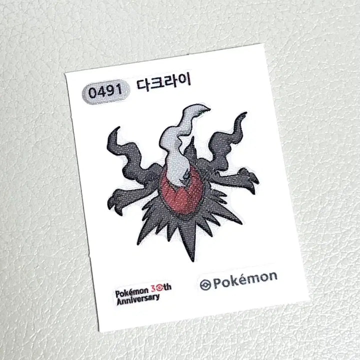 [BUNJANG] Pokemon 30th Anniversary Darkrai Sticker / 포켓몬30주년기념 다크라이