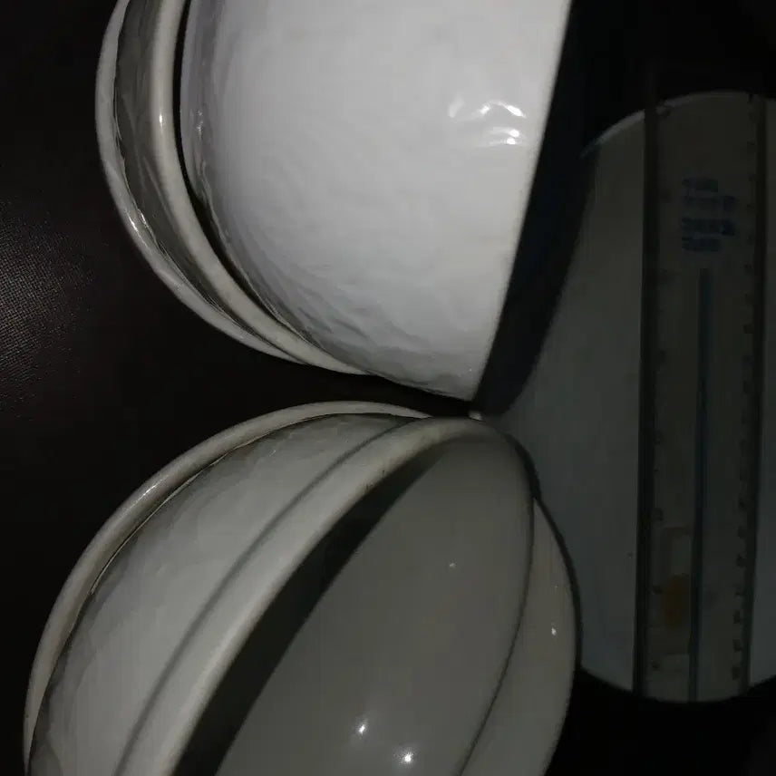 [BUNJANG] White Porcelain Lotus Pattern Banquet Tableware Set (6 Pieces) / 백자 연잎 연꽃문양 반상기 접시 세트 6P