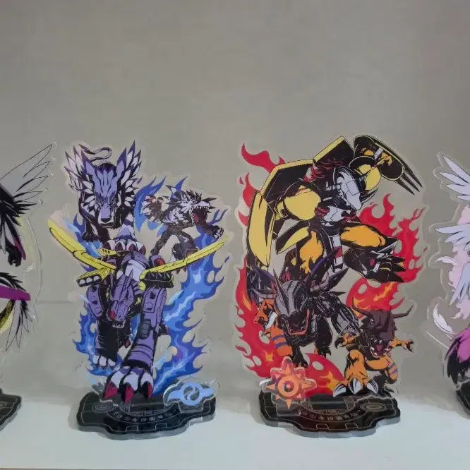 [BUNJANG] Digimon Angemon &amp; Angewomon Acrylic Stand Bundle Set / [일괄]디지몬 어드벤처 워그레이몬, 메탈가루몬, 엔젤몬, 엔젤우몬 아크릴스탠드