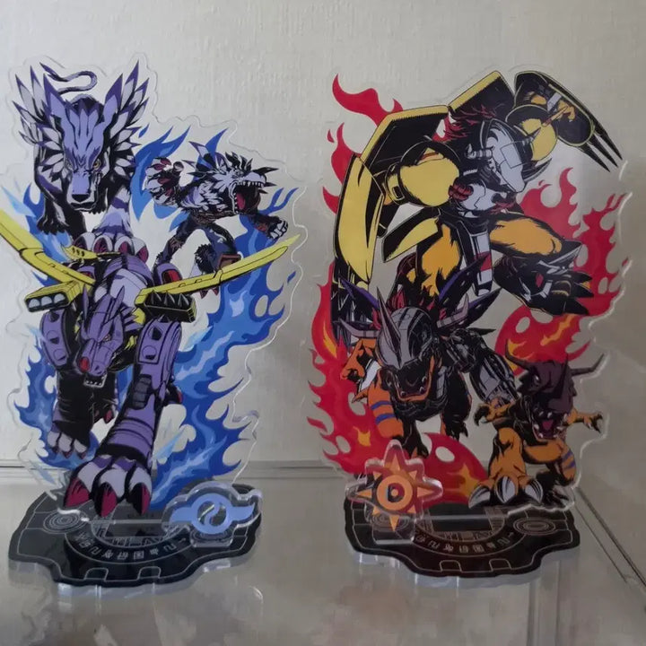 [BUNJANG] Digimon Angemon &amp; Angewomon Acrylic Stand Bundle Set / [일괄]디지몬 어드벤처 워그레이몬, 메탈가루몬, 엔젤몬, 엔젤우몬 아크릴스탠드