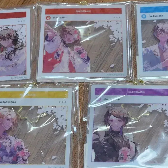 [BUNJANG] NIJISANJI EN Puppet Sakura Bloom Acrylic Badge Set / 니지산지en 퍼펫 사쿠라블룸 아크릴 뱃지