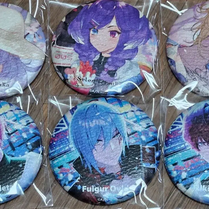 [BUNJANG] NIJISANJI EN Puppet Sakura Bloom Acrylic Badge Set / 니지산지en 퍼펫 사쿠라블룸 아크릴 뱃지