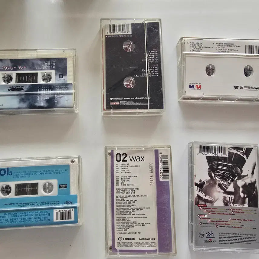 [BUNJANG] Various Korean Artists Cassette Tape Bundle (6 Tapes) / 카세트테이프 일괄판매 (6개)- 룰라 (3집 천상유애) / 룰라 (6집 Six n&