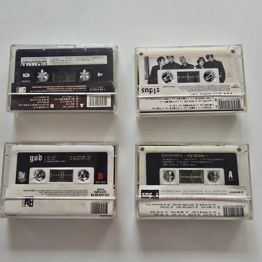 [BUNJANG] god 1st, 2nd, 3rd, 4th Studio Album Cassette Tape Bundle Set / 카세트테이프 일괄판매 (4개)- god 1집 / 2집 / 3집 / 4집