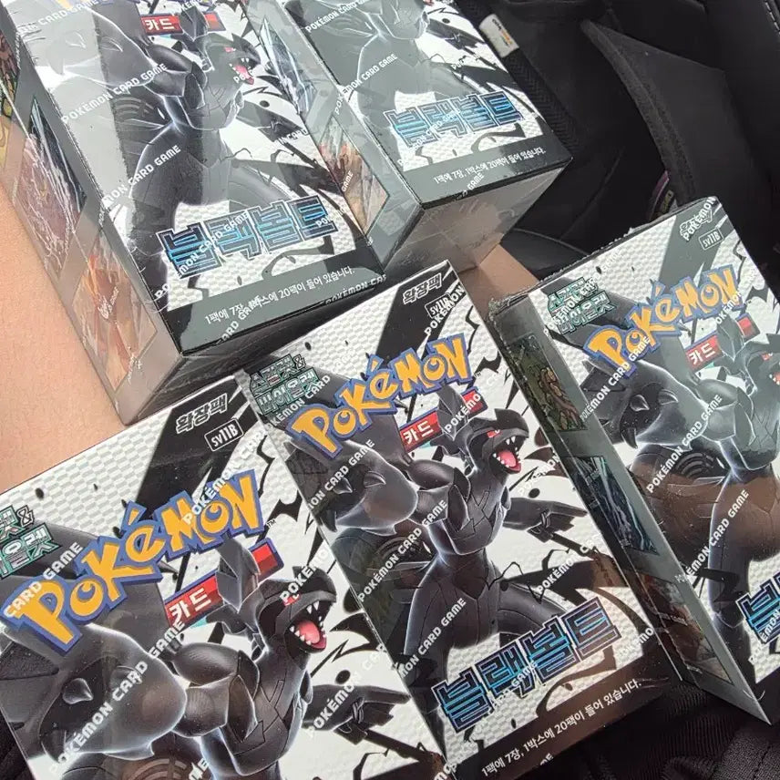 [BUNJANG] Pokémon TCG Scarlet &amp; Violet: Terastal Full Art Black Bolt 5 Boxes / 블랙볼트 5박스