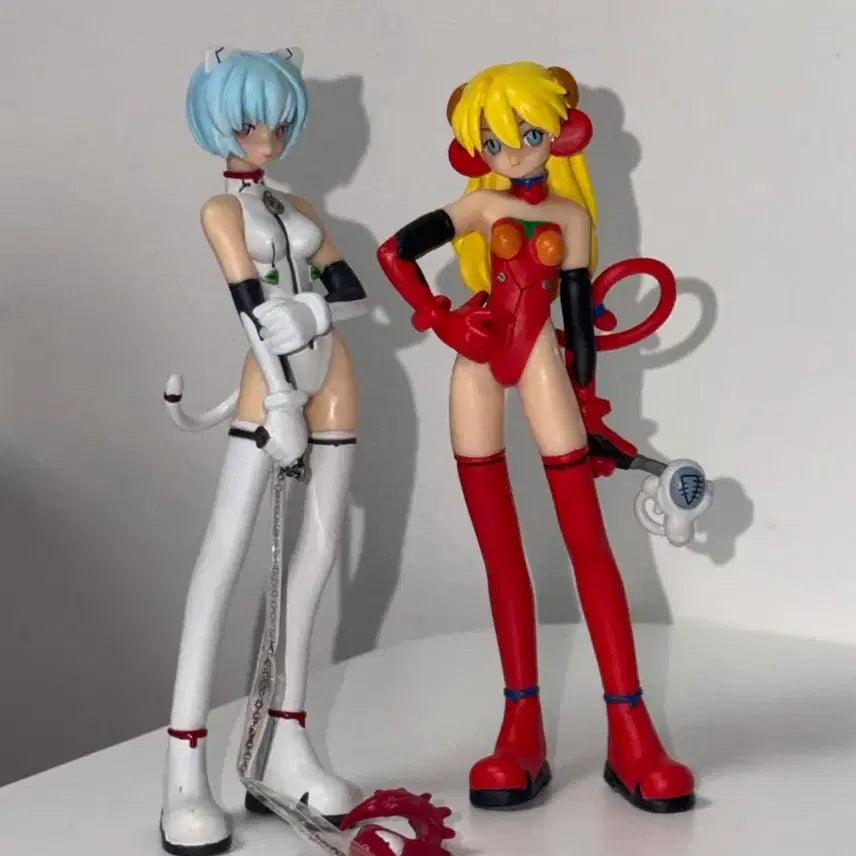 [BUNJANG] Evangelion Asuka &amp; Rei Gurren Lagann Classic Figure / 에반게리온 아스카 레이 그림록 고전 피규어
