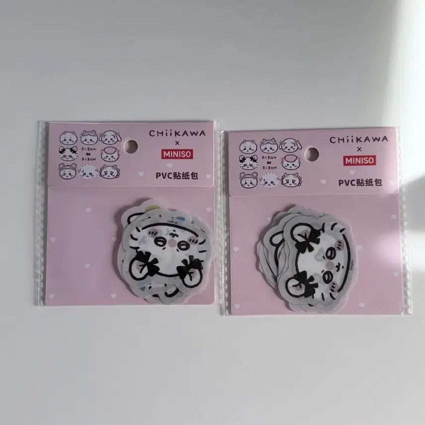 [BUNJANG] Miniso x Monchichi Chikawa Hachiware Usagi Momonga PVC Sticker / 미니소x먼작귀 상큼 헤어스타일 시리즈 치이카와 하치와레 우사기 모몽가 pvc스티커