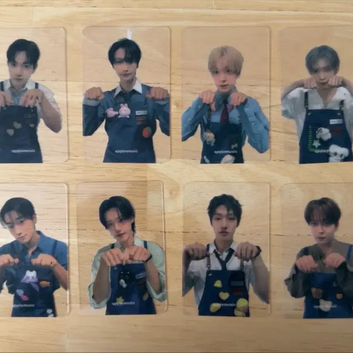 [BUNJANG] ATEEZ Apple Music JuriStar Double-Sided &amp; Transparent Photocard Set / 에이티즈 애플뮤직 주리스타 양면 + 투명 포카 SET