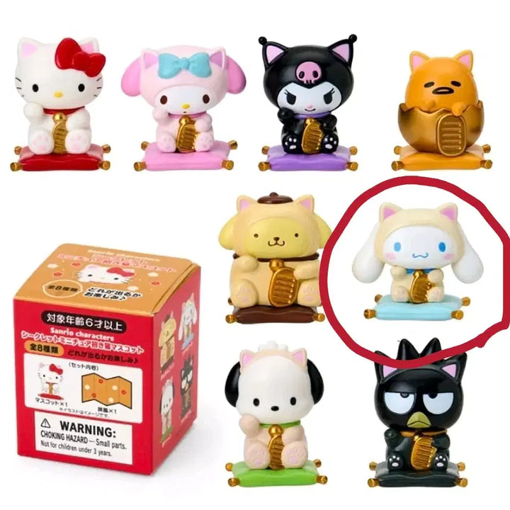 [BUNJANG] Sanrio Cinnamonroll Retro Cat Figure / [소장품] 산리오 랜덤 피규어 > 시나모롤 복고양이 피규어