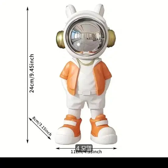 [BUNJANG] Astronaut Figurine SKD5877U Orange / 우주비행사 피규어 SKD5877U 오렌지