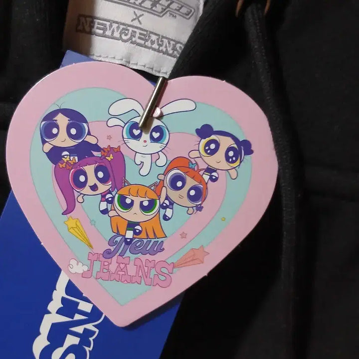 [BUNJANG] NewJeans Powerpuff Girls Collaboration Zip-Up Hoodie / 뉴진스 파워퍼프걸 콜라보 후드 집업