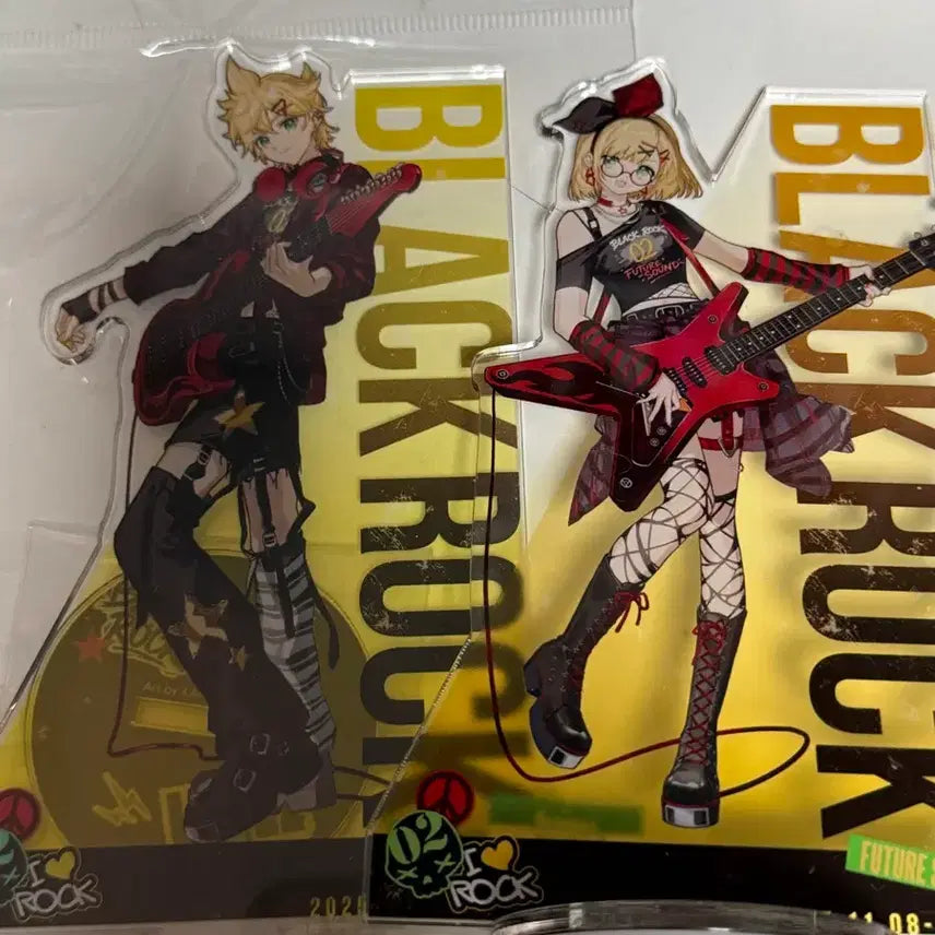 [BUNJANG] Kagamine Rin Len Black Rock Shooter Acrylic Stand / 카가미네 린 렌 블랙록 아크릴 스탠드