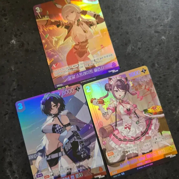 [BUNJANG] Eternal Return Heizi, Logi, Hyejin Booster Card Set (3 Cards) / 이터널리턴 헤이즈 로지 혜진 3개 부스터 카드 세트