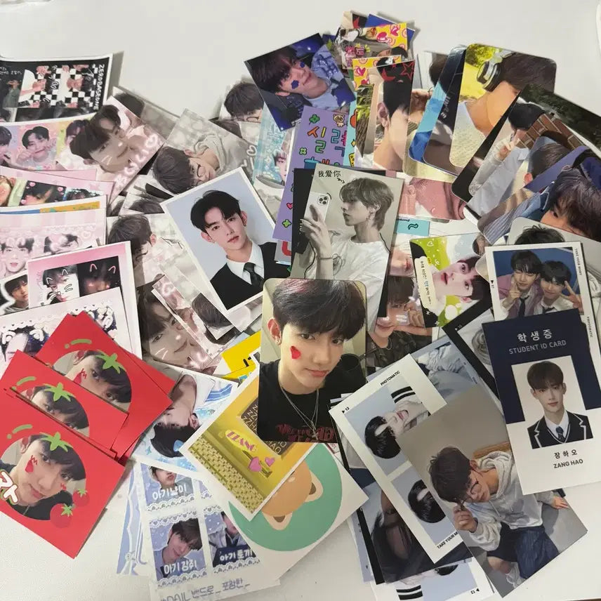 [BUNJANG] ZEROBASEONE ZB1 Zhang Hao Han Yu Jin POB Photocard Bundle Set / 덤 폭탄) 앤더블 장하오 한유진 제베원 포카 미공포 키링 일괄