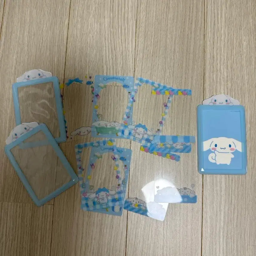 [BUNJANG] Cinnamoroll Photocard Holder &amp; Transparent Photo Holder Bundle Set / 시나모롤 포카홀더 및 투명 포토 홀더 일괄 판매