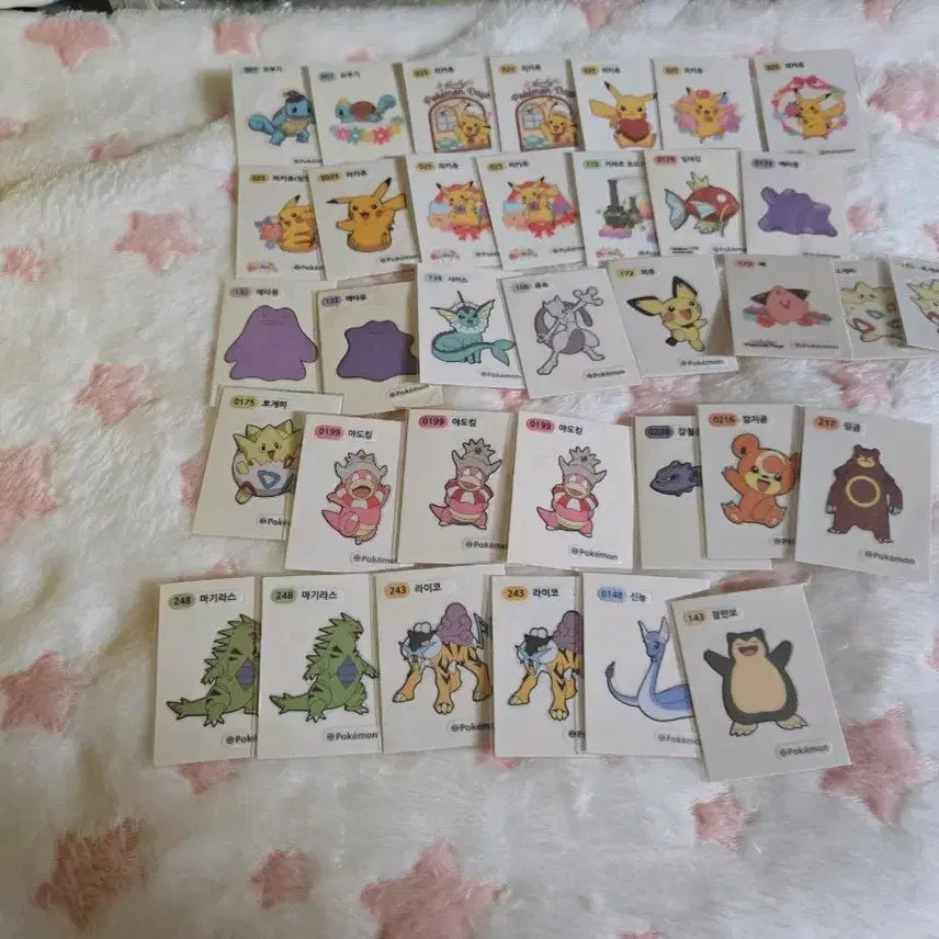 [BUNJANG] Pokemon Stickers Bundle Set / 포켓몬 띠부씰 일괄로 판매합니다 급처