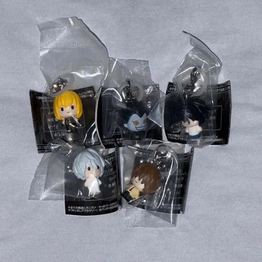 [BUNJANG] Death Note Mejirushi Figure Set (5 Types, Sealed) / *미개봉!) 데스노트 메지루시 피규어 5종