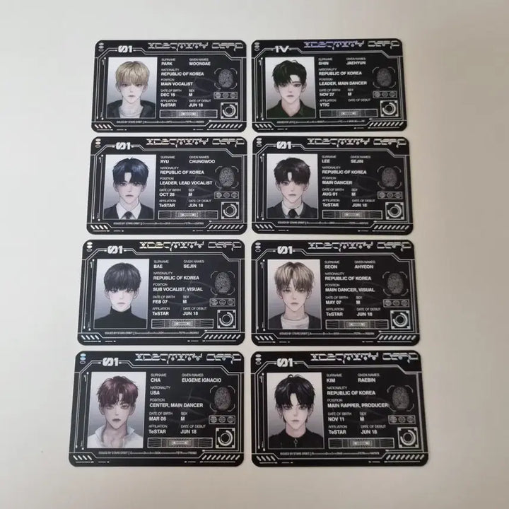 [BUNJANG] Debut or Die Character ID Card Bundle Set / [저가양도] 데못죽 캐릭터 ID카드 일괄