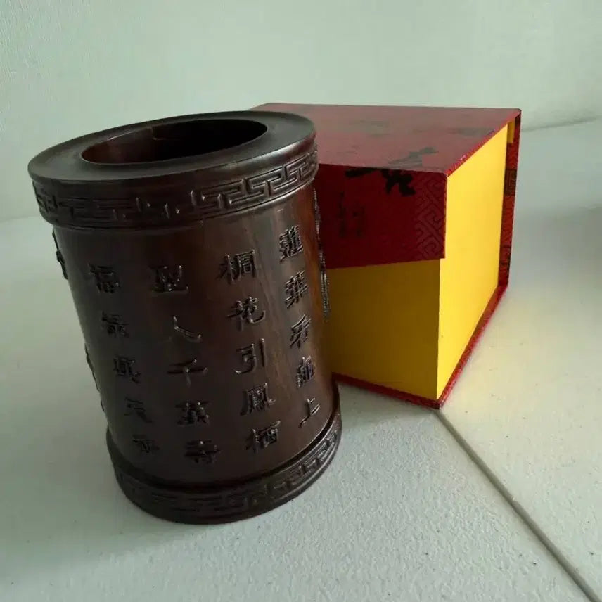 [BUNJANG] Chinese Traditional Cylindrical Brush Holder &amp; Pen Case / 중국 전통 원통형 필통(붓꽂이) / 인테리어 소품