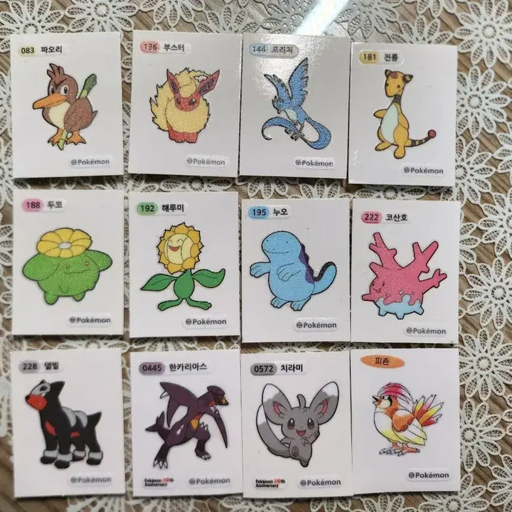 [BUNJANG] Pokemon Seal Stickers Bundle Set / 포켓몬 씰스티커 띠부실 일괄 판매