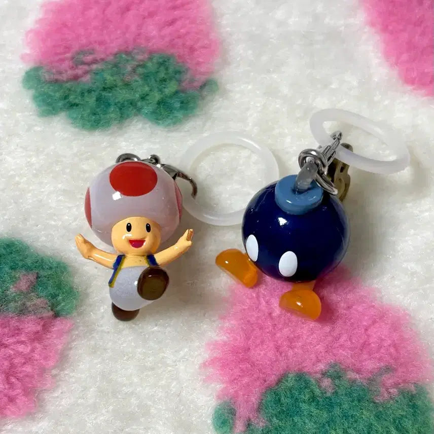 [BUNJANG] Super Mario Kinopio Bomb-omb Gacha Keyring Bundle Set / 일괄) 슈퍼마리오 메지루시 키노피오 폭탄병 가챠 키링 판매