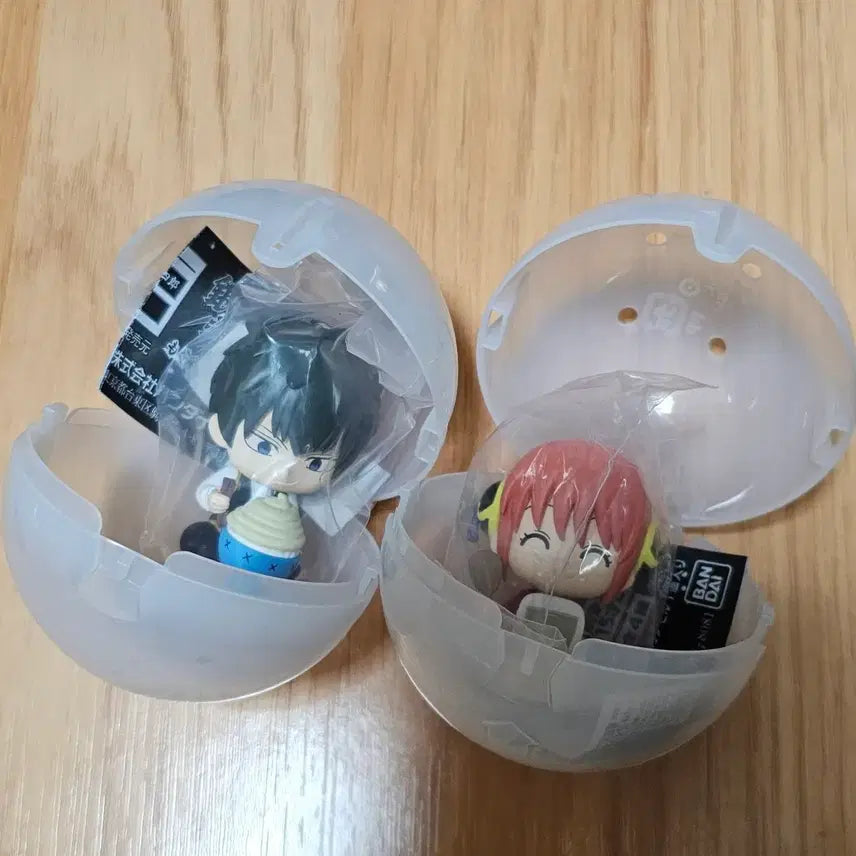 [BUNJANG] Gintama Mogumogu Kagura &amp; Hijikata Gacha Figures Bundle Set / 은혼 모구모구 카구라, 히지카타 가챠 일괄