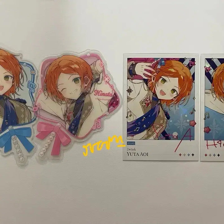 [BUNJANG] Ensemble Stars! 10th Anniversary Twinkle Star Clear Card &amp; Polaroid Set Hinata Yuta / 앙스타 10주년 모펀 팝업 트윙크 스타 클리어카드 폴라로이드 히나타 유우타