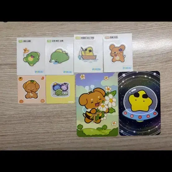 [BUNJANG] Pixelie Ddkde Kyeokbyeol Seukseul Bundle Set Stickers / 픽셀리 띠부씰 스티커 포카 일괄 공룡 각별 덕개