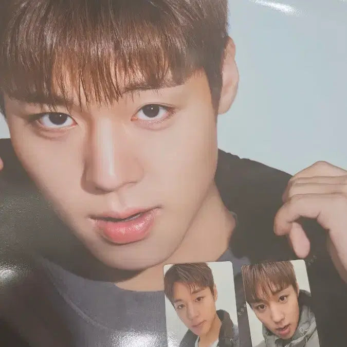 [BUNJANG] Park Jihoon Superdry Poster + 2 Photocards / 박지훈 슈퍼드라이 포스터+포카2종