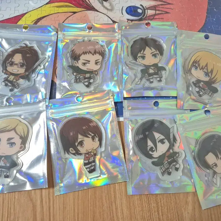 [BUNJANG] Attack on Titan Acrylic Stand &amp; Mini Acrylic Bundle Set / (비공식)진격의 거인 미니 아크릴 일괄