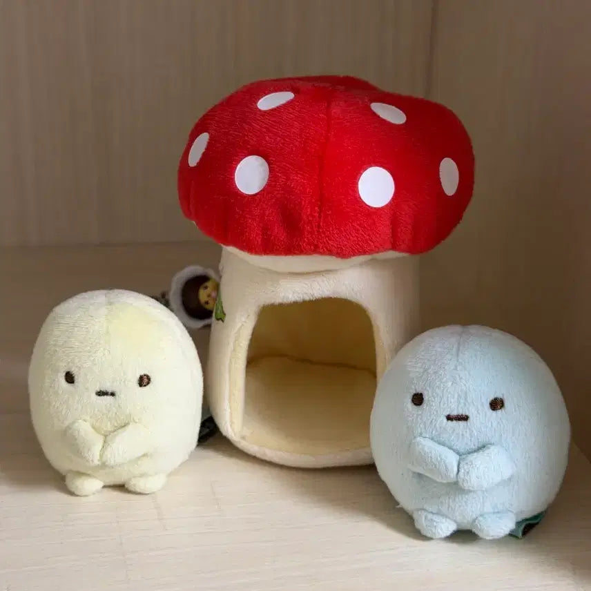 [BUNJANG] Sumikko Gurashi Tapioca Mushroom House Bundle Set / 스밋코구라시 타피오카 인형 버섯집 일괄