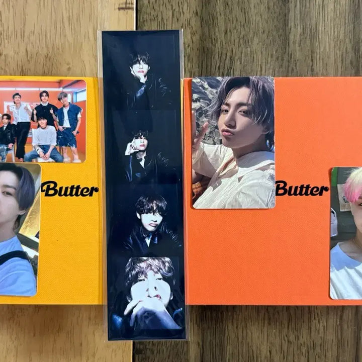 [BUNJANG] BTS Butter Album Lucky Draw Photocard and Weverse POB Set (Butter/Peach Versions) / 방탄 버터 앨범 랜덤포카 및 위버스 미공포 butter/peach 버전 세트