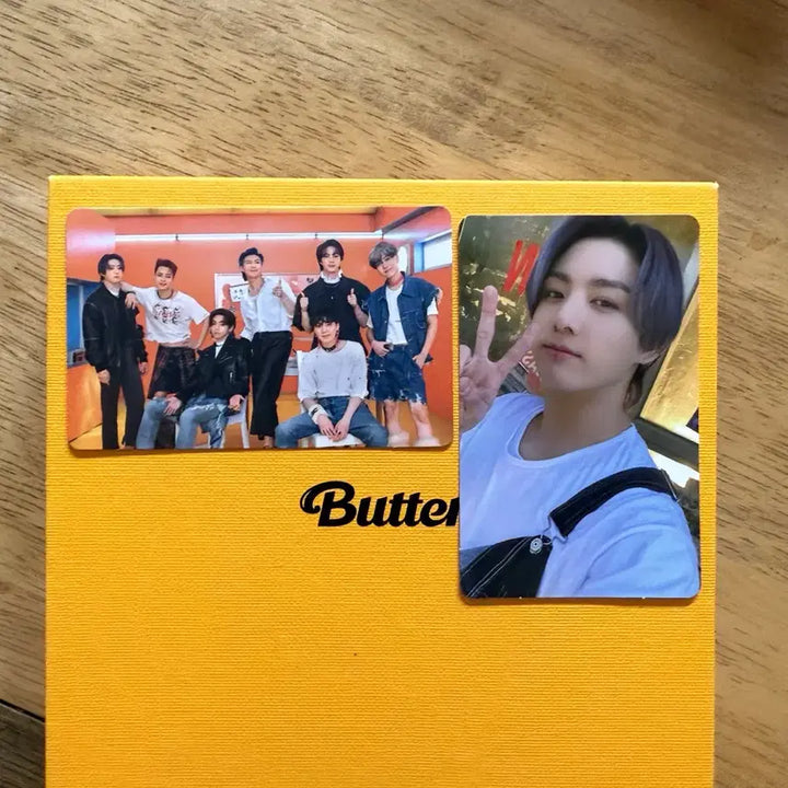 [BUNJANG] BTS Butter Album Lucky Draw Photocard and Weverse POB Set (Butter/Peach Versions) / 방탄 버터 앨범 랜덤포카 및 위버스 미공포 butter/peach 버전 세트