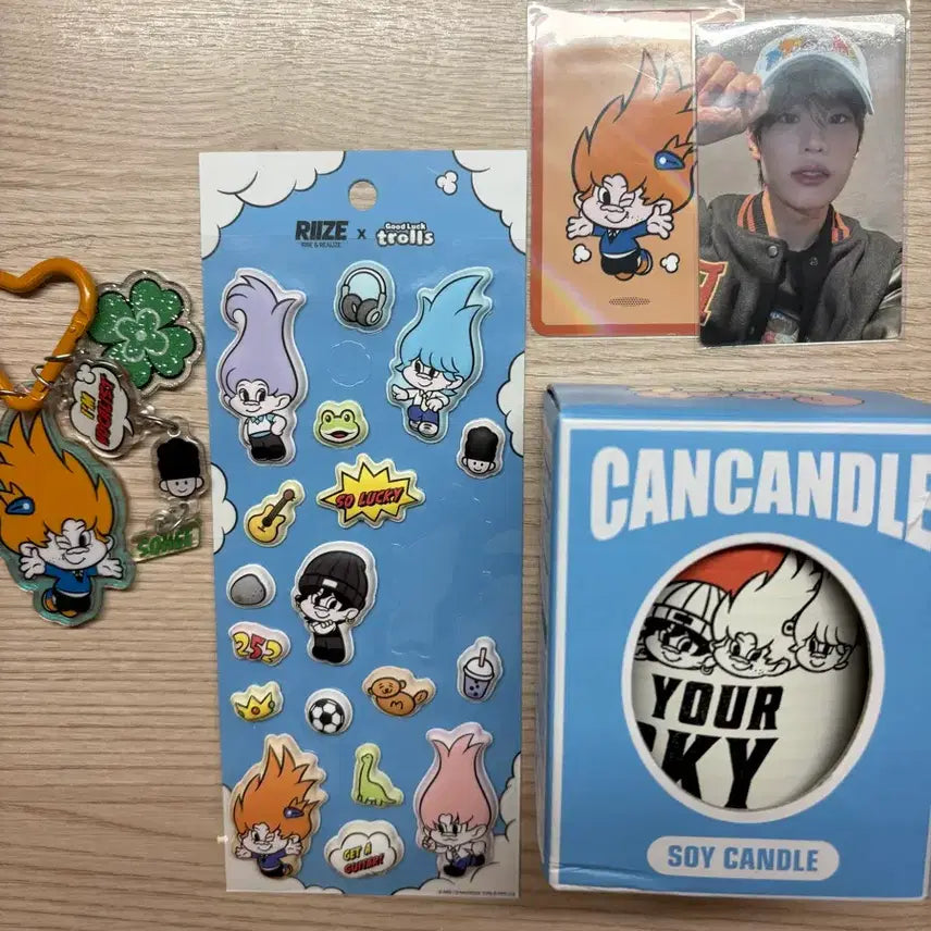 [BUNJANG] RIIZE Sungchan TROLL Popup Sticker, Candle, and Keyring / 라이즈 트롤 팝업 소희