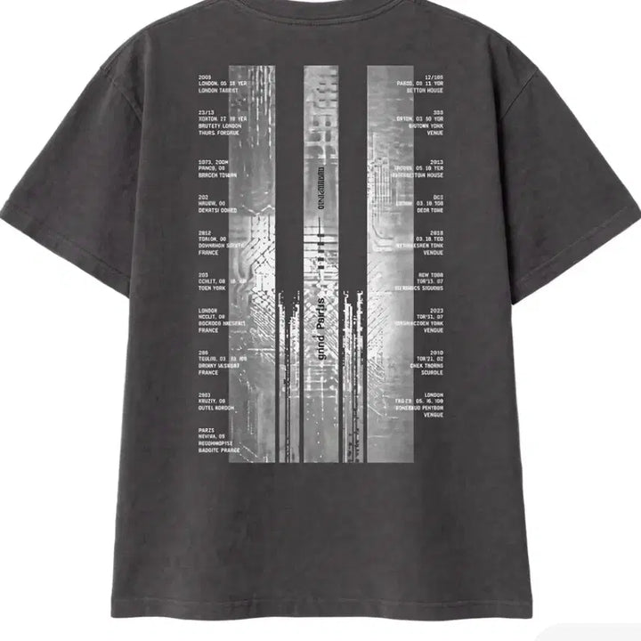 [BUNJANG] BIGBANG XX: Cosmos World Tour Charcoal T-Shirt / S) 빅뱅 2026-2027 월드 투어 XX : 코스모스 티셔츠 차콜