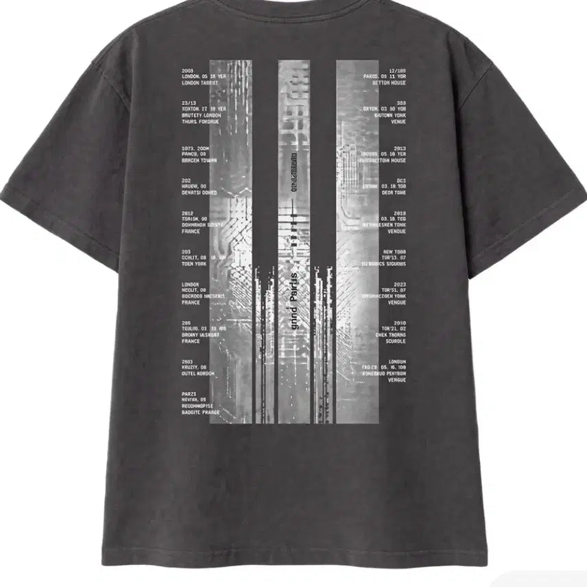 [BUNJANG] BIGBANG XX: Cosmos World Tour Charcoal T-Shirt / S) 빅뱅 2026-2027 월드 투어 XX : 코스모스 티셔츠 차콜