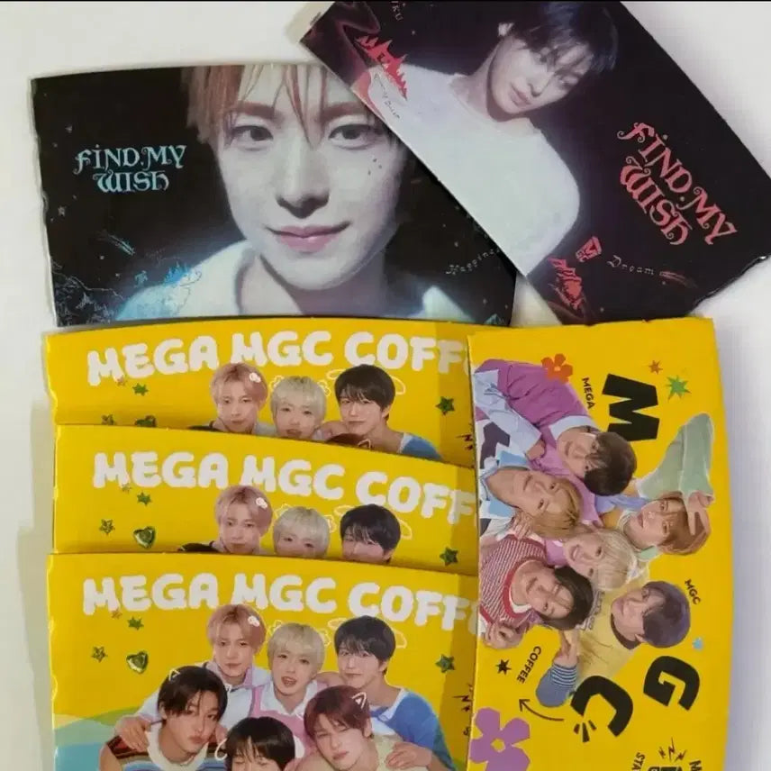 [BUNJANG] NCT WISH Yushi Riku Kukuze Group Birthday Cup Holder Set Bundle Set / [일괄]엔시티 위시 메가커피 유우시 리쿠 쿠우쿠우즈 단체 생일 컵홀더 세트
